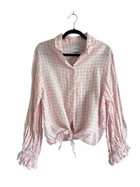 SLEEPER Rumba Gingham Top Size XL